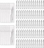 uxcell 100pcs Exacto Knife Blades #3 Hobby Knife Replacement Blades Spare Precision Exacto Blades Hobby Knife Blade Refills for DIY, Art, Cutting, Carving, Scrapbooking, Stencil