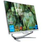 All IN One I3 24 " Curved Windows 11 RAM 16 GB SSD 480 PC Fixed Editing Gaming_