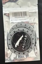 Set of 2 JAGUAR Logo Rubber Gray, White & Black Cup Holder Coaster Inserts NEW