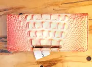 NWT! Brahmin Melbourne ADY Bifold embossed Leather Wallet Clutch Sherbert Ombre
