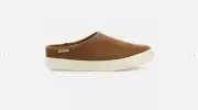 STAHEEKUM Women Plush Lining Cami Mule Memory Foam Slipper (Brown, 9) NEW