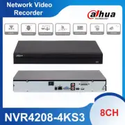 Dahua NVR NVR4208-4KS3 8CH NO-POE 4K 12MP H.265 Face Recognition People Counting