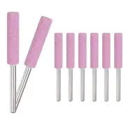 8-Pack 7/32 Inch Titanium Plated Diamond Chainsaw Sharpener [3mm Pink]