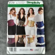 Simplicity Sewing Pattern 8129 Sz 14-22 Corsets Steampunk Goth Costume Cosplay