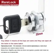 4 Size Drawer Cam Lock with 2 Keys for Mailbox File Cabinet Tool Box Locker Furn