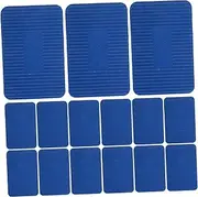 LAPYAPPE 100pcs Door and Window Spacers Flat Shims Composite Shims for Leveling Griddle Leveling Shims Kit Leveling Shims for Grill Hot Tub Leveling Shims Patio Furniture Shims Blue Plastic