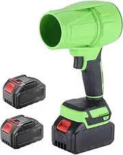 Electric Cordless Leaf Blower, 32000 RPM Handheld Leaf Blower with Battery and Charger, Leaf Blower, Turbo Jet Blower for Garden, Lawn Care, Snow Removal, Home Cleaning