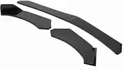 Car Front Bumper Lip Spoiler Splitters Body Kit in Carbon Fiber, Universal Fit for Most Including and