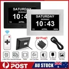 7/8/10 Inch Digital Calendar Clock Dementia Alarm LED Date Week Month Year Large