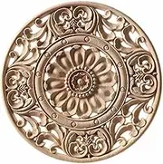 Furniture Hollow Window Round Flower Wood Carving Decal Unpainted Disc Onlay Decor Door Furniture Symmetrical Court 15 * 15Cm