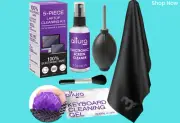 Laptop Keyboard Cleaner Kit - Gel & Spray for MacBook & PCs, All-in-One Set