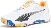 [PUMA] Men's Nova Court Sneaker, White Black-Active Red