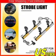 LED Emergency Strobe Double Rooftop Side Light Bar Traffic Advisor Flash Warning