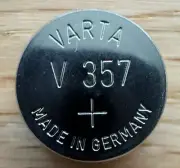 5 of VARTA V 357 (SR44 V357) 1.55V Watch Button Coin Cell Battery Silver Oxide