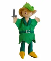NEW PLUSH SOFT TOY Sycamore 35006 Peter Pan Character Hand Puppet