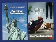 Curb Your Enthusiasm Larry David Seinfeld HBO licensed poster two posters
