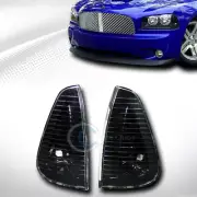 Black Clear Turn Signal Parking Corner Lights Lamps For 05/06-10 Dodge Charger