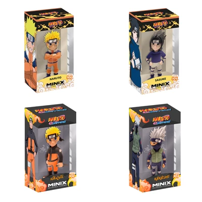 Minix Collectible 5" Figurines - NARUTO BUNDLE Anime (Naruto, Sasuke & Kakashi)