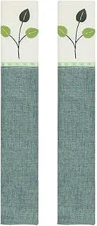Refrigerator Door Handle Covers Washable Keep Appliance Clean for Fridge Microwave Stove Oven Catch All Stains Dust Dirty Fingerprint, Removable Refrigerator Handle Covers Set of 2 (Little Green Tree)