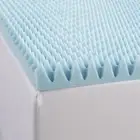 3" Egg Crate Gel Memory Foam Mattress Topper Cooling Breathable Medium-Firm New