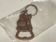 New Wheatley Vodka Brass Keychain/Bottle Opener - In Unopened Plastic Package