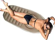 Inflatable Pregnancy Belly Mattress, Pool Float Lounger, PVC Flocking Thickened Maternity Airbed Non-Slip Yoga Mat Lounger for Tummy Sleeping Comfort