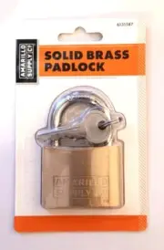 Amarillo Supply Co Solid Brass Padlock 6131587