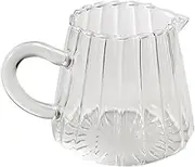 Modern Style Glass Cup Mug Creamer Pitcher for Office Home 150ml Reusable