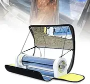 Solar Powered Camping Grills, Outdoor Integrated Solar BBQ Grill Cooker Portable Parabolic Solar Cooker Camping Fuel Free Stoves Cooker Barbecue Cooking Tools for Outdoor Camp Travel and Hiking