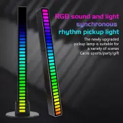 2pcs RGB 32LED Car USB Music Control Rhythm Lamp Atmosphere Strip Light Bar New
