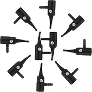 ETHZZLE 10pcs Car Inflator Plastic Nozzle Bicycle Accessories Hose Nozzle Car Accessories Air Pump for Inflatables Car Gadgets Air Nozzle for Air Compressor Locking Tire Chuck Black