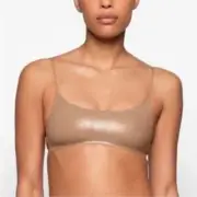 SKIMS Fits Everybody Cami Bra Top Shimmer Scoop Neck NWT XS