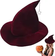 Halloween Adult Witch Hats | Unique Witch Hat With Star Pendant - Carnival Dress Up Hat For Women Performance