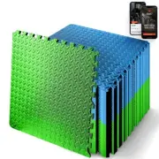 SQUATZ 50 pcs. Thick Puzzle Exercise Mat, EVA Foam Interlocking Tiles