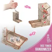 Plywood Dice Tower - 9Pcs