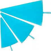 BOROLA Reusable Silicone Cake Pastry Bag，Thickened Icing Bags, Icing Piping Bags Kits for Cake Decorating, Baking, Cookies, Chocolate, Cupcakes, and Biscuits.(3 Size in 1)