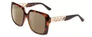 Guess GU7689 Lady Polarize Sunglass Tortoise Havana Brown Gold 55mm LENS OPTIONS