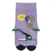Ice Cream Cone Earth Socks from the Sock Panda (Adult Small)