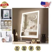 Hollywood Vanity Lighted Makeup Mirror - 3 Color Modes & 5X Magnification 17.3in