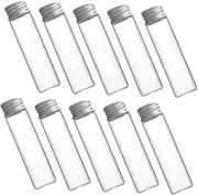 OKUMEYR 50ml Glass Test Tubes Screw Caps Essential Oil Sample Bottles Empty Jars for Wedding Favors