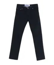 Jacob Cohen Nick Logo Patch Straight-Leg Trousers 33,35,37,38,40 Black
