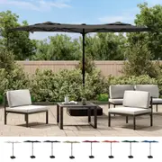 Double-Head Garden Parasol Outdoor Umbrella Sun Shelter Shade Patio vidaXL