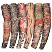 Sports Compression Cooling Arm Sleeves - 3 Pairs - 6Pcs Colourful