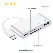 4in1 Type-C OTG Adapter For SD TF Card Reader PD charging USB connector Samsung