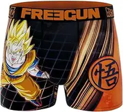 [FREEGUN] Boxer Shorts for Men | Exclusive Dragon Ball Goku Design, Comfortable and Breathable, Soft and Durable Fabric | Boxer Shorts for Men Made of Polyester and Spandex Fit Size S, Dragon Ball Goku,