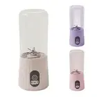 Portable Glass Bottle USB Electric Rechargeable Fruit Juicer Smoothie Blender