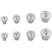 6 / 8 10 12Mm Woodworking Dowel Tenon Center Set 8Pcs Silver Drill Bits