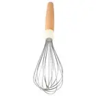 Wooden Handle Baking Mixer Non- Stick Manual Whisk Hand Egg Mixer Milk Frother