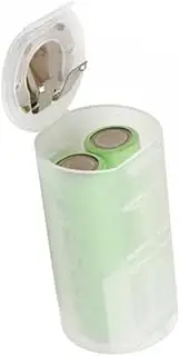 SEWACC 4pcs Transparent Converter Cases Portable Adapters for Electronics and Emergency Use Convert Aa Batteries for Increased Capacity