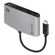 Alogic TB3D2DPBL-SGR ThunderBolt 3 Dual Display Portable Docking Station 4K USB 3.1 Ethernet